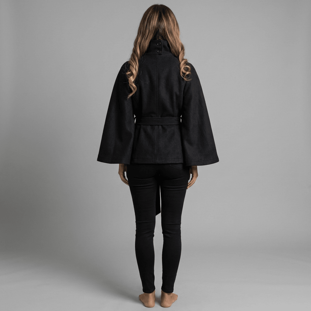 "Fleur D’Hiver" Cape Jacket - Cape-Jacke - The Femme Club