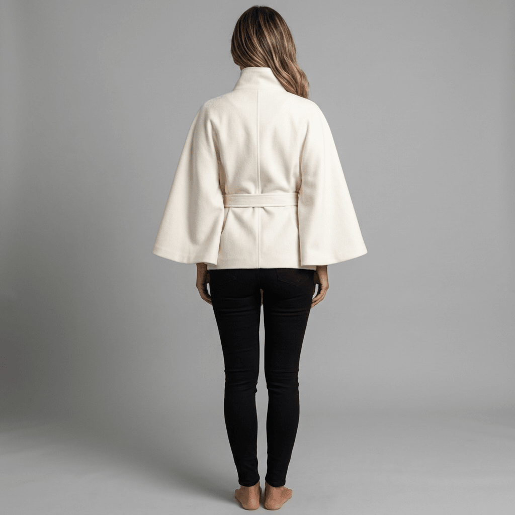 "Fleur D’Hiver" Cape Jacket - Cape-Jacke - The Femme Club