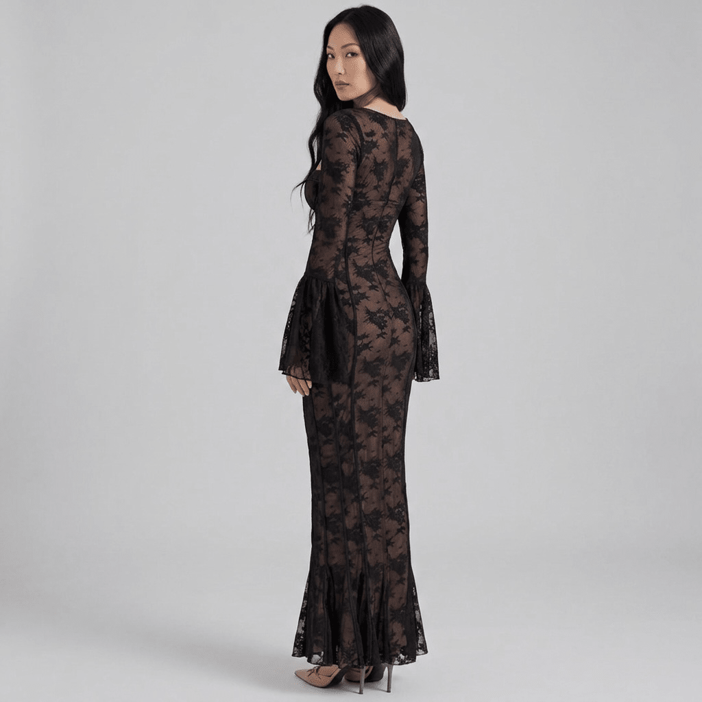 Gown "Nolira" - Spitzenkleid - The Femme Club