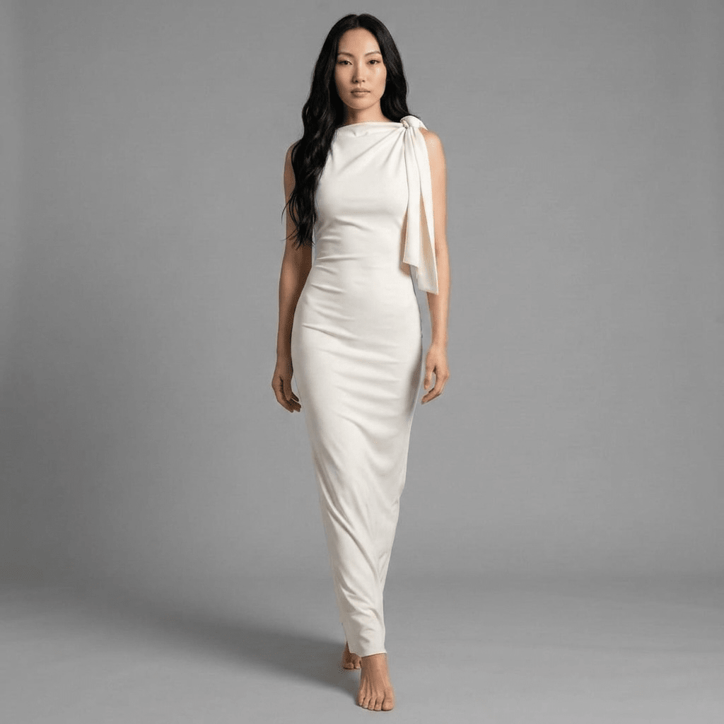 "Grace" Maxi Dress - Luxuriöses One-Shoulder Maxi Kleid - The Femme Club