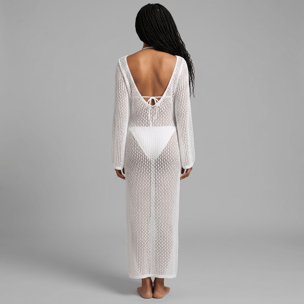 Häkelkleid "Averelle" - Häkel Maxikleid - The Femme Club