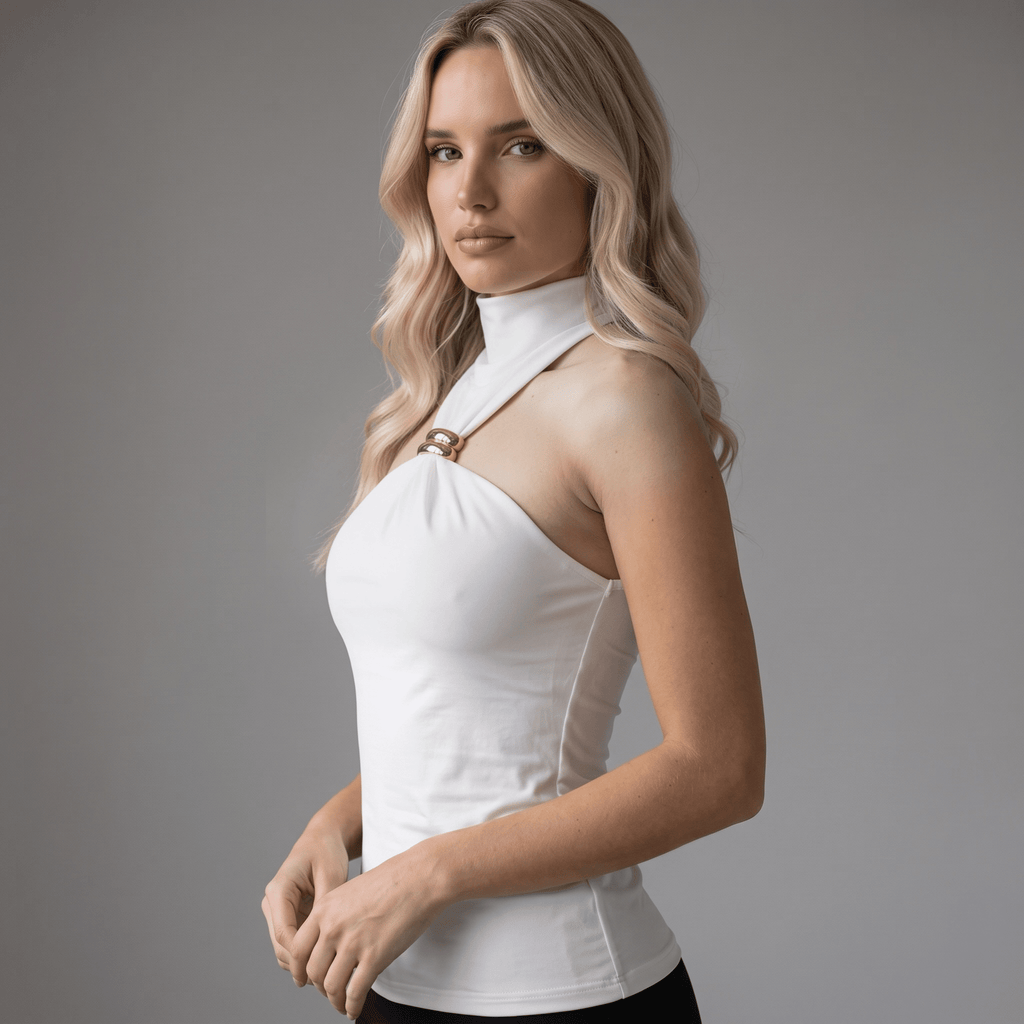 Highneck Elegance Top "Alureva" - Top - The Femme Club