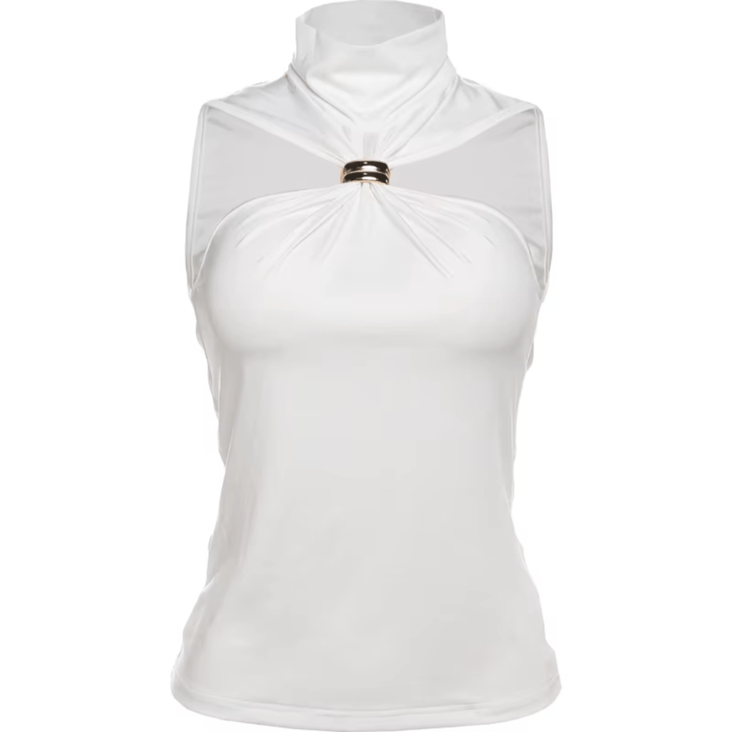Highneck Elegance Top "Ivanna" - Top - The Femme Club