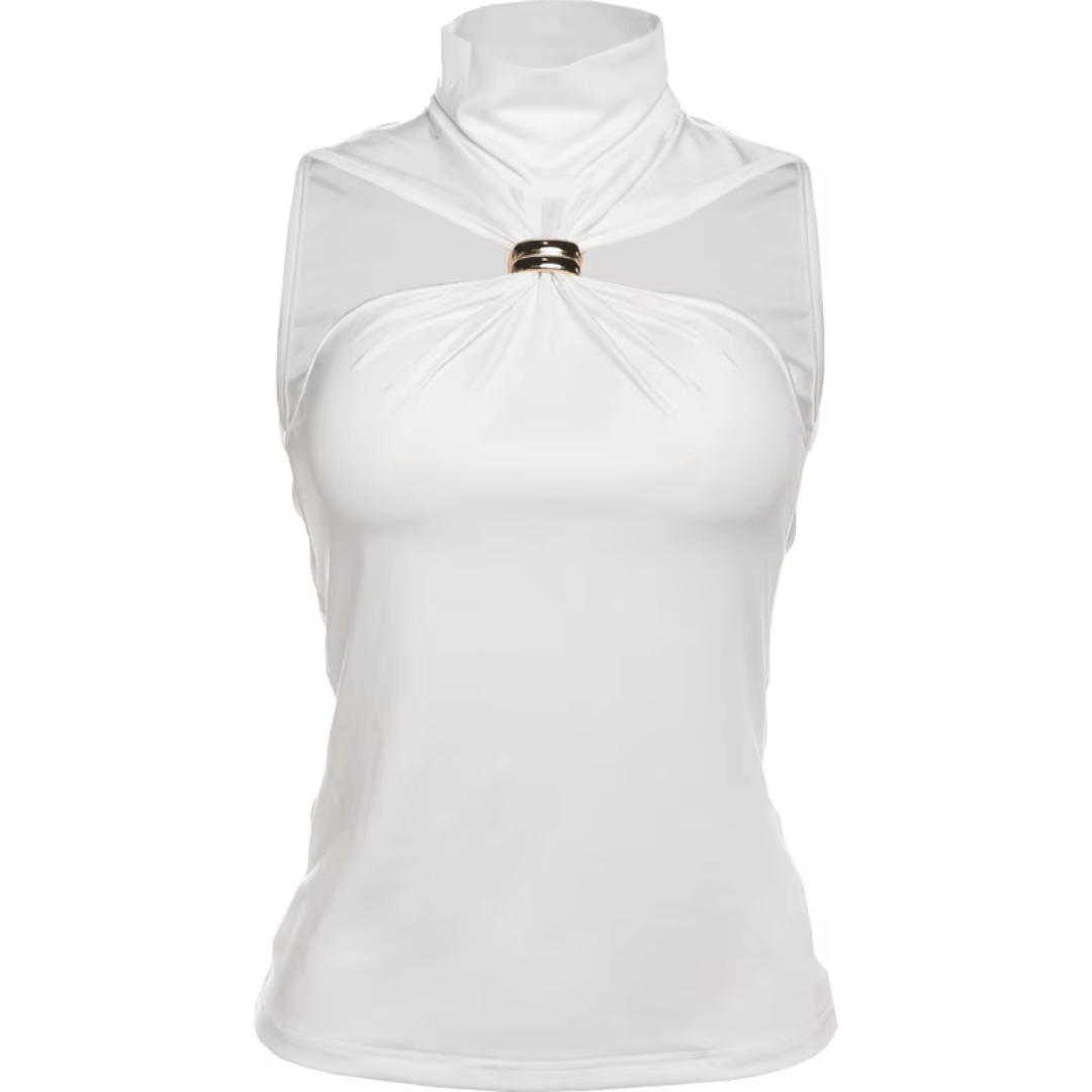 Highneck Elegance Top "Ivanna" - Top - The Femme Club