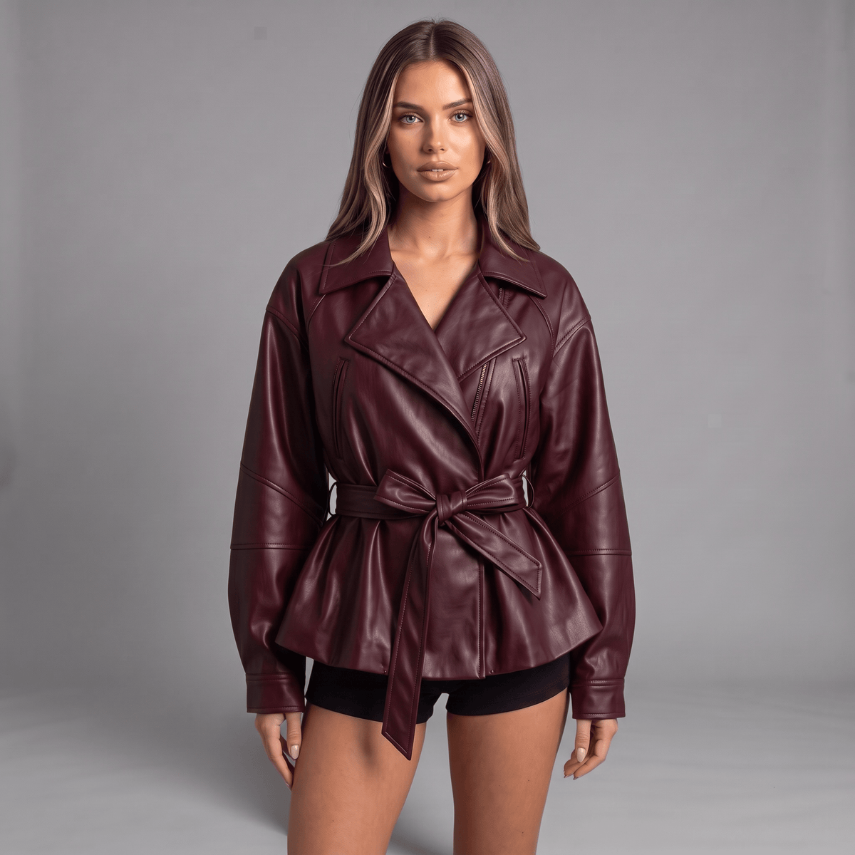 „Leather Mood“ Kunstlederjacke - Kunstlederjacke - The Femme Club