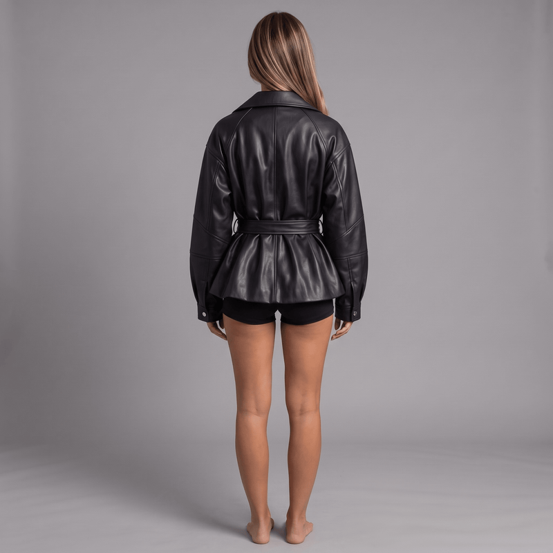 „Leather Mood“ Kunstlederjacke - Kunstlederjacke - The Femme Club