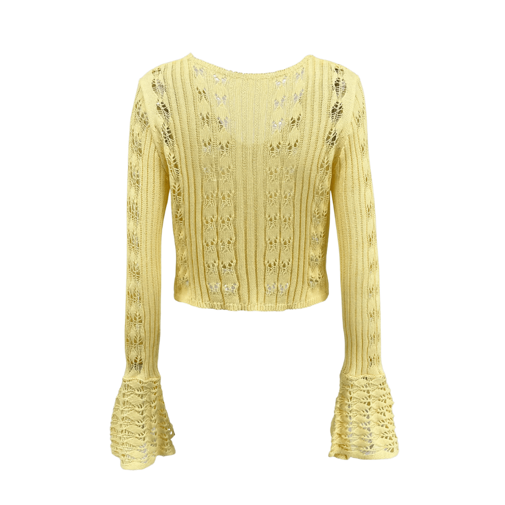 "Lunaria" Knit Longsleeve - Häkeloberteil - The Femme Club