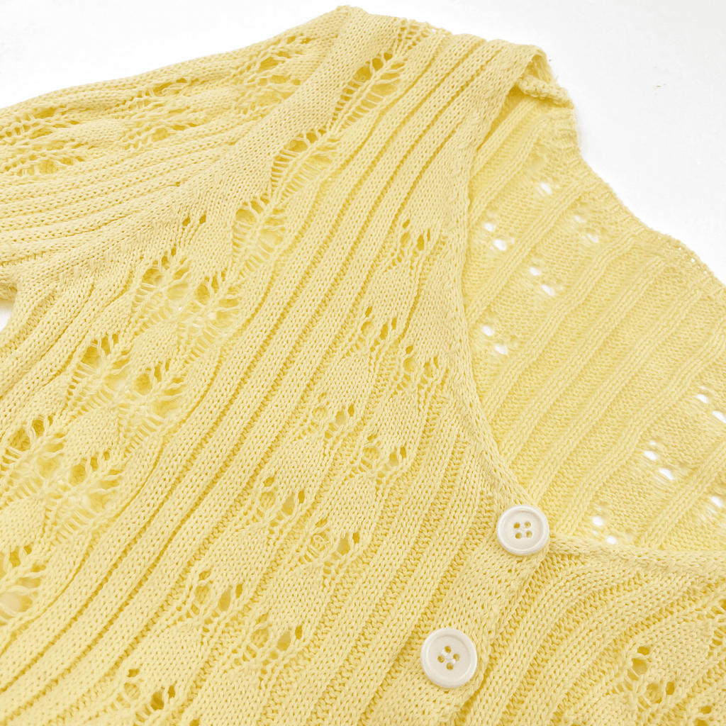 "Lunaria" Knit Longsleeve - Häkeloberteil - The Femme Club