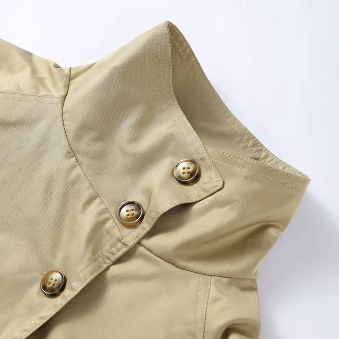 "Luxe Tailored" Belted Jacket - Kurz - Trenchcoat - The Femme Club