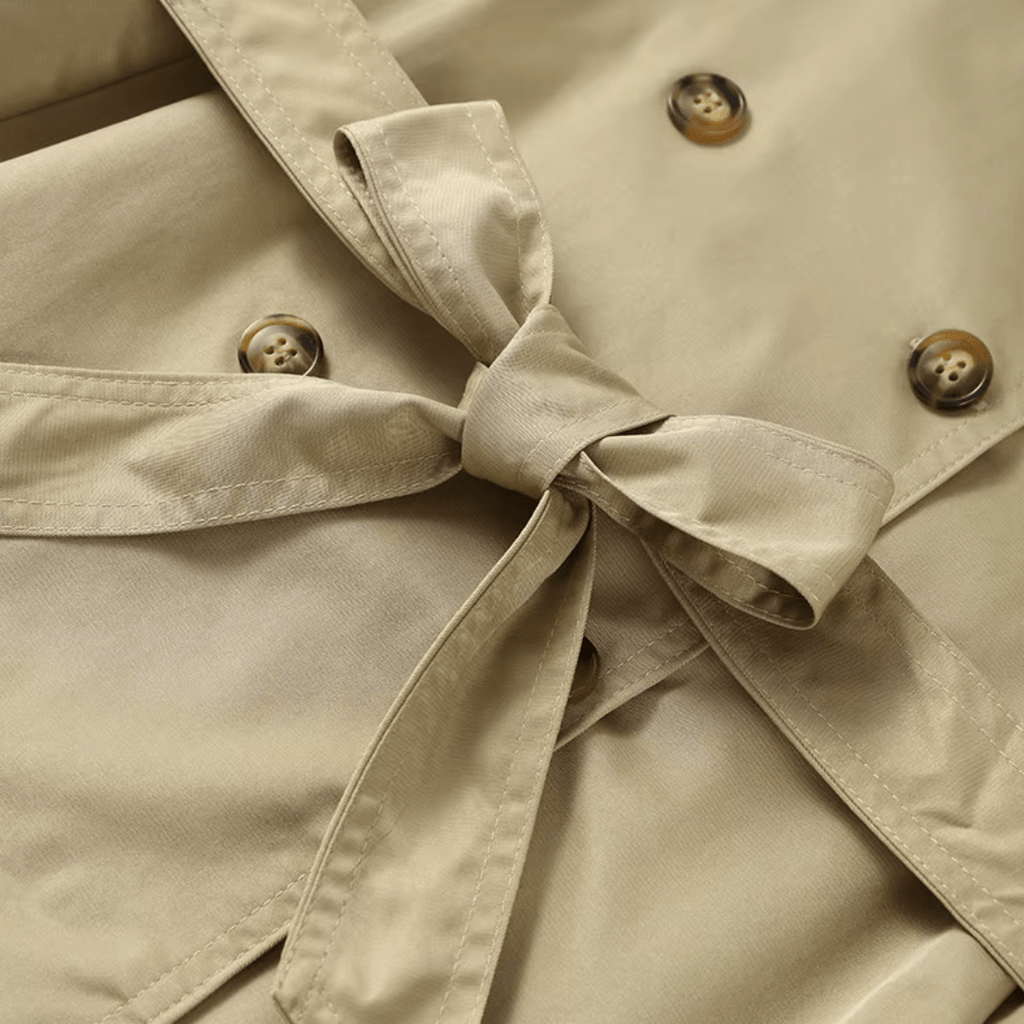 "Luxe Tailored" Belted Jacket - Kurz - Trenchcoat - The Femme Club
