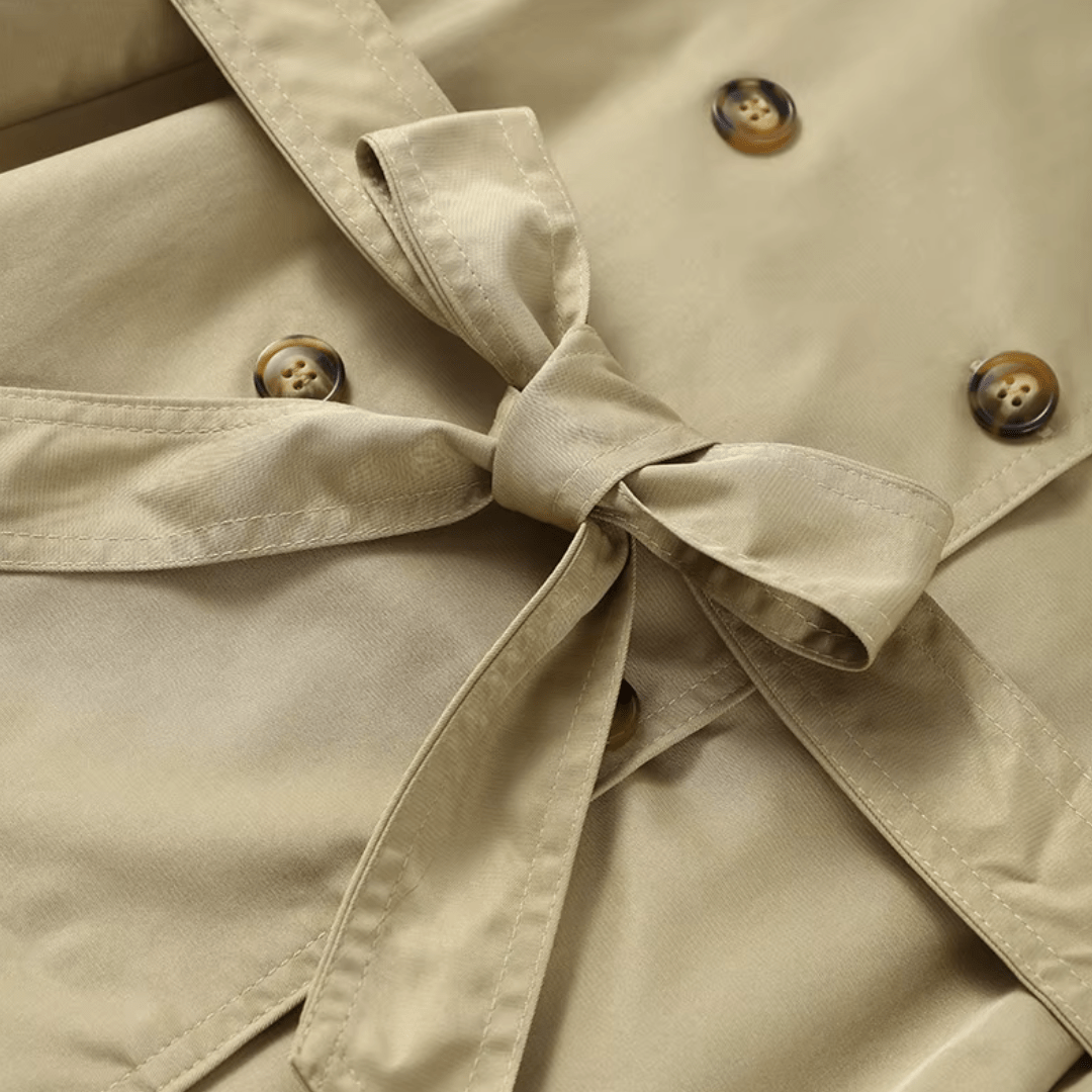 "Luxe Tailored" Belted Jacket - Kurz - Trenchcoat - The Femme Club