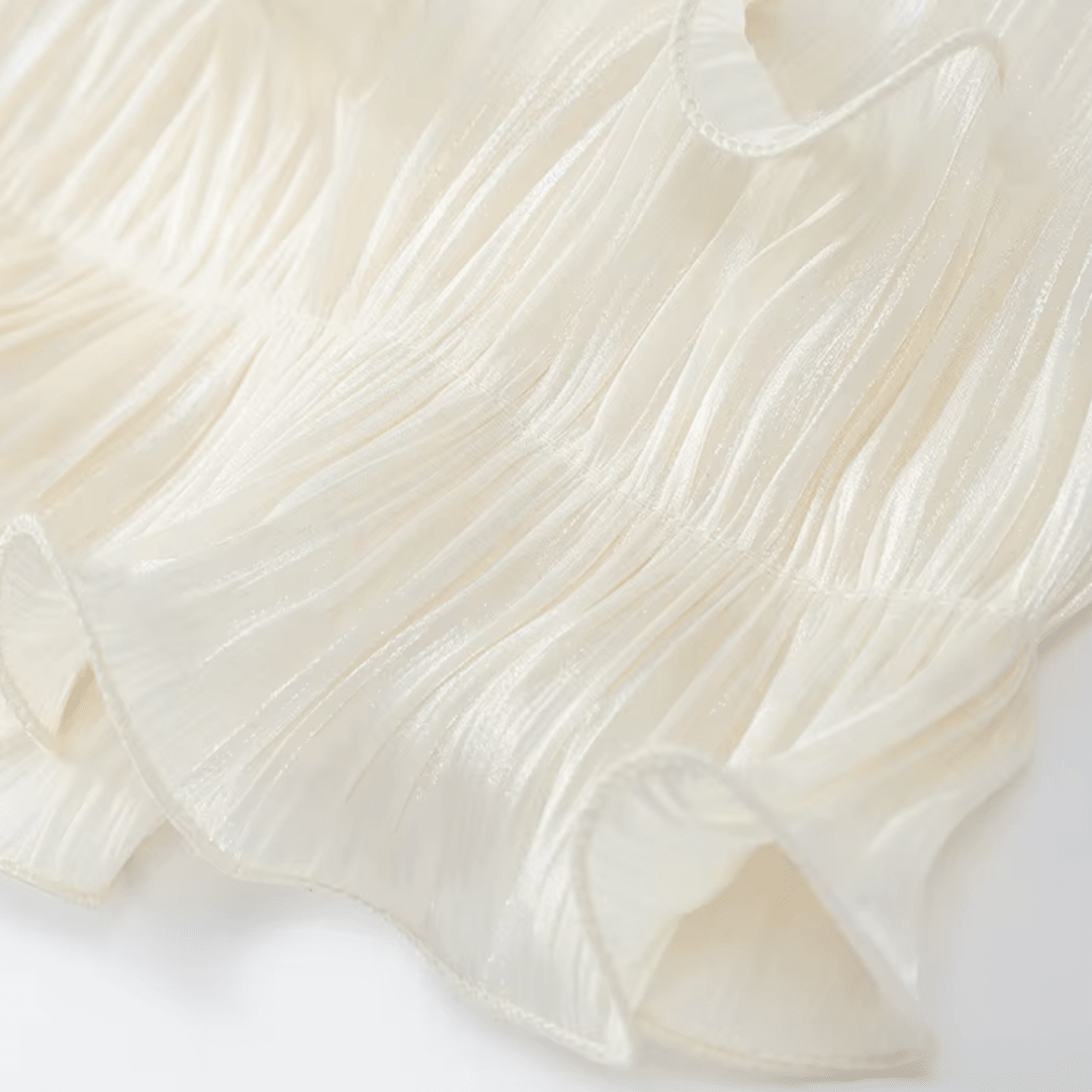 "Maison Blanche" – Maxikleid mit Volants - Maxikleid - The Femme Club