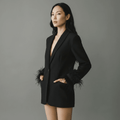 "Midnight Feather" Blazer - Blazer - The Femme Club