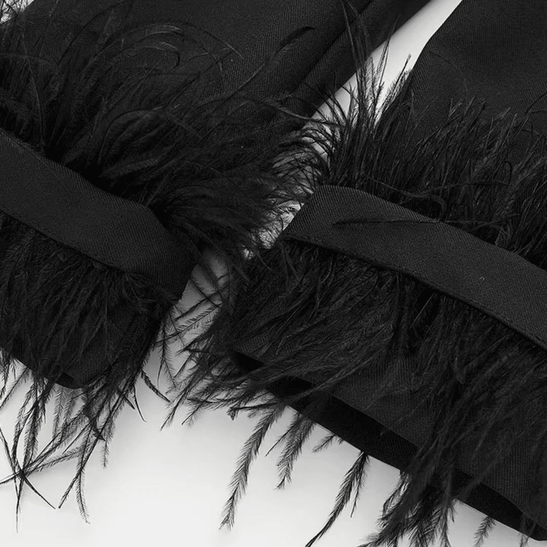 "Midnight Feather" Blazer - Blazer - The Femme Club