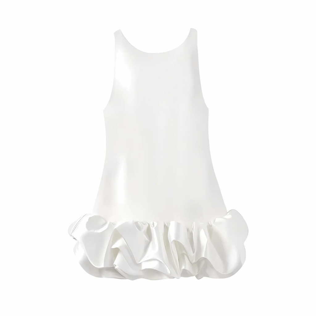 Minikleid "Volant Dreams" - Minikleid mit Rüschensaum - The Femme Club