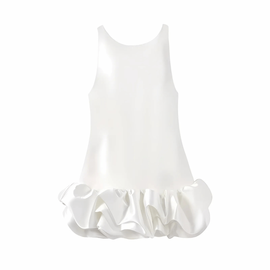 Minikleid "Volant Dreams" - Minikleid mit Rüschensaum - The Femme Club