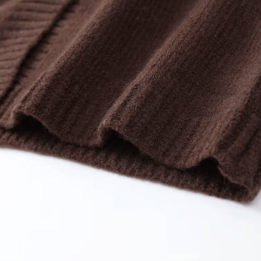 "Mocha Muse" Feather Cardigan - Cardigan - The Femme Club