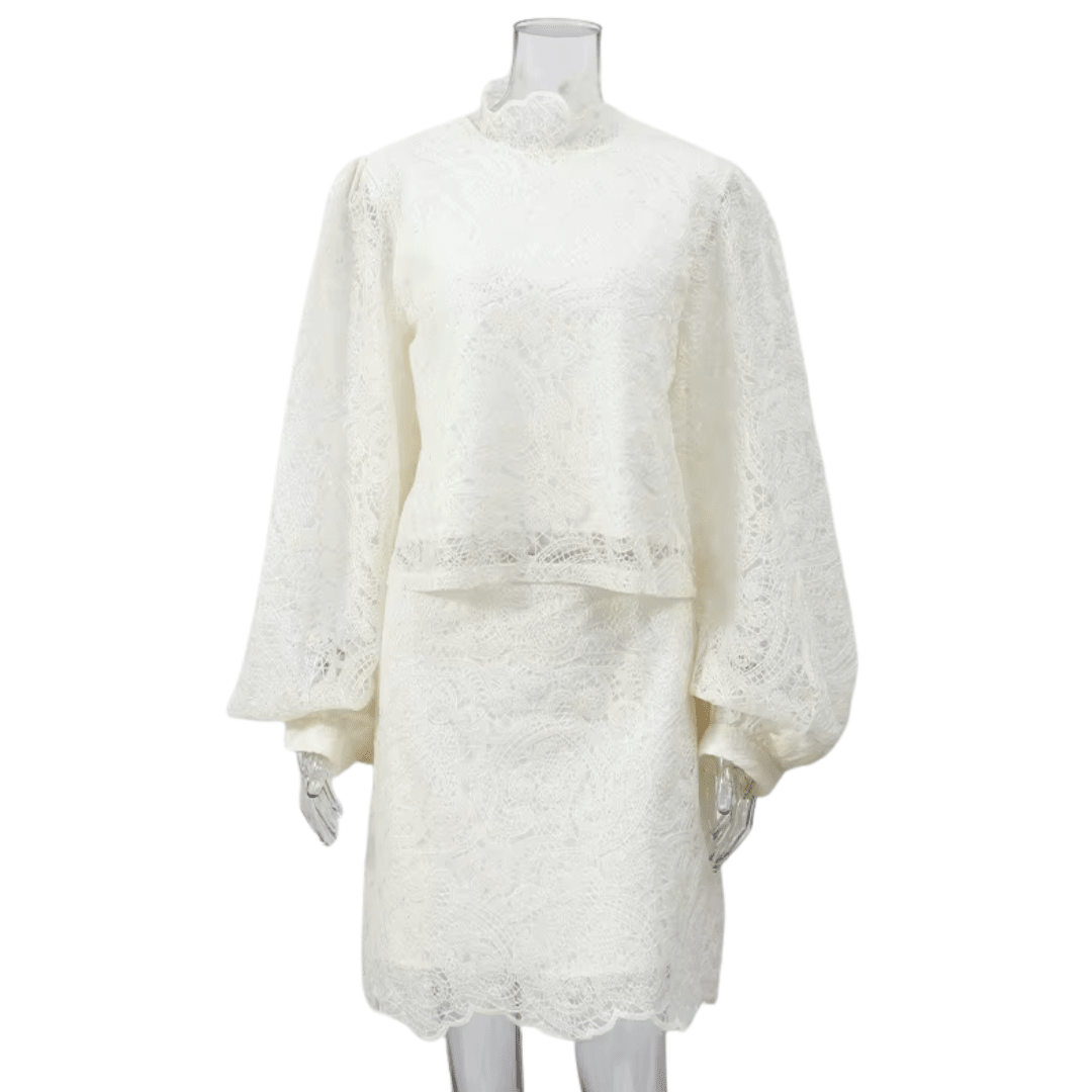 "Noble Whisper" Lace Dress - Minikleid - The Femme Club