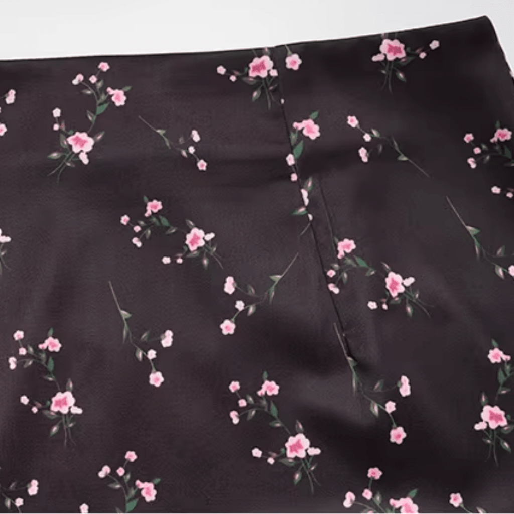 "Noir Bloom" Spitzen-Set - Maxirock Set Damen - The Femme Club