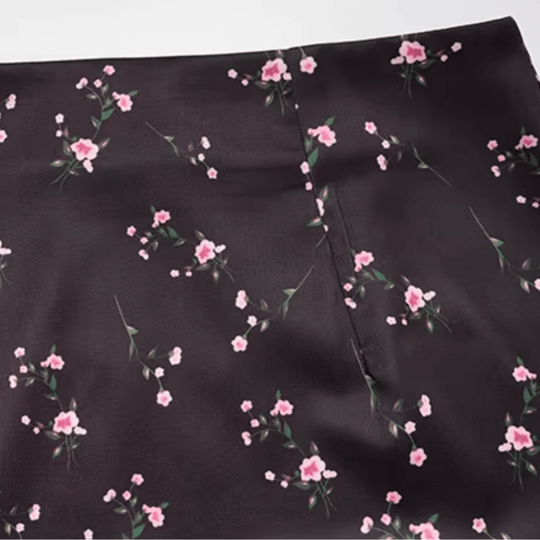 "Noir Bloom" Spitzen-Set - Maxirock Set Damen - The Femme Club