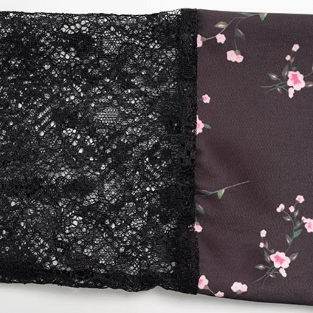"Noir Bloom" Spitzen-Set - Maxirock Set Damen - The Femme Club