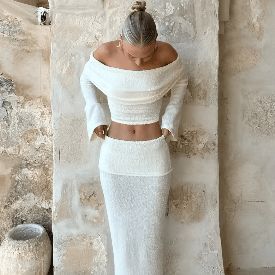 Off - Shoulder Set "Vivienne" - Zweiteiler - The Femme Club