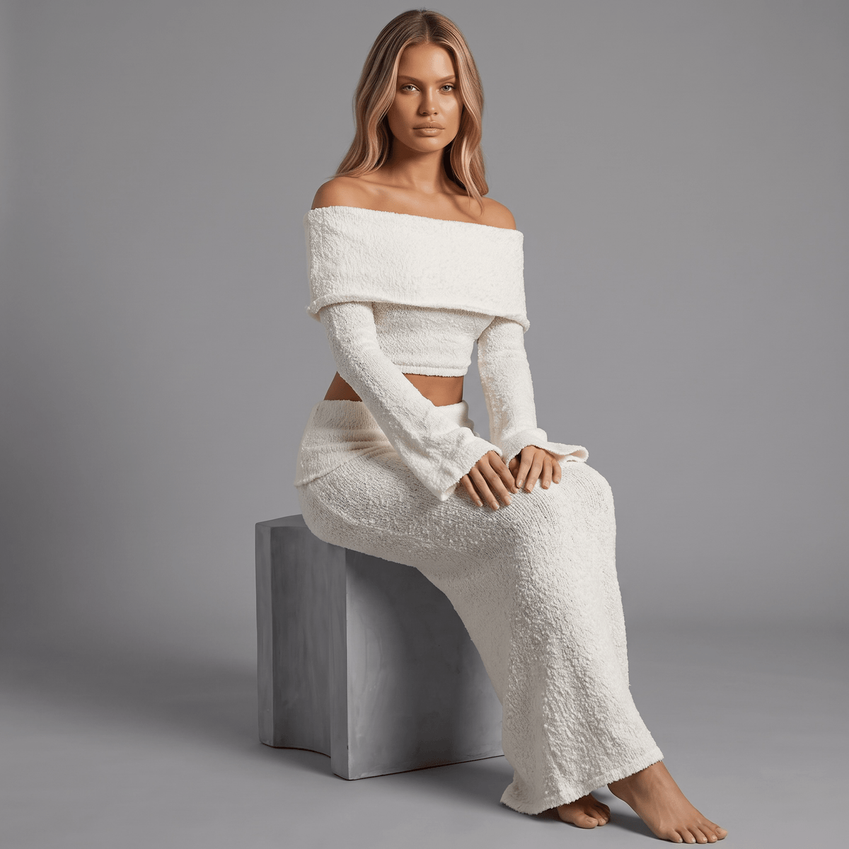 Off-Shoulder Set "Voressa" - Zweiteiler - The Femme Club