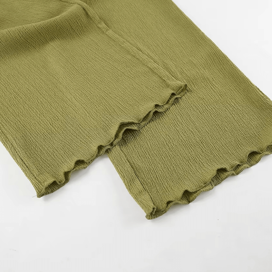 "Olive Muse" Zweiteiler Set - Damen Zweiteiler Set - The Femme Club