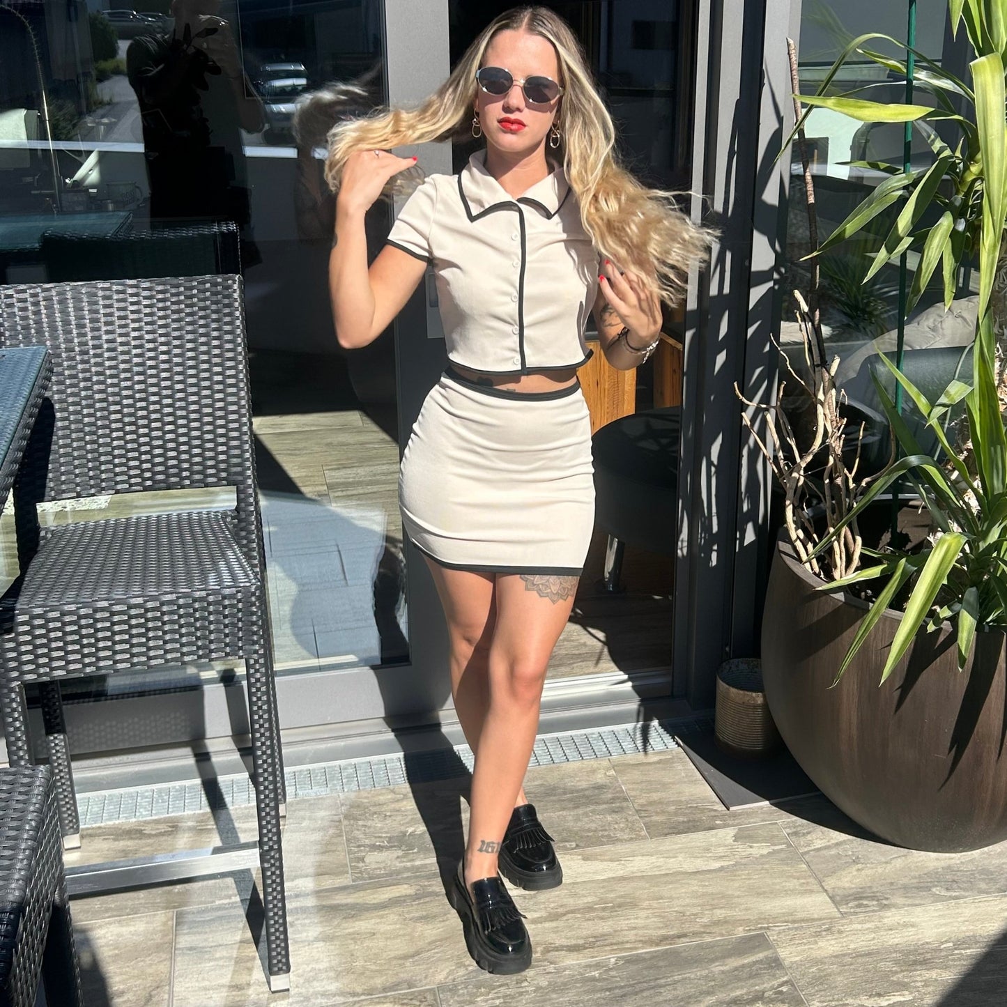 Power Co - Ord "Meliora" - Zweiteiler - The Femme Club