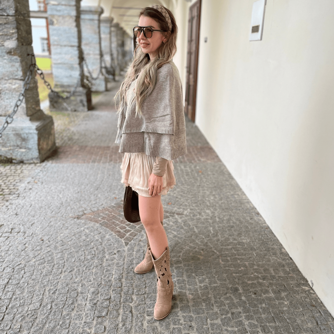 "Renée Cashmere Touch" Poncho - Cape - Jacke - The Femme Club