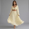 "Riviera" Maxi Set - 2-teiliges Off-Shoulder Maxi Set - The Femme Club