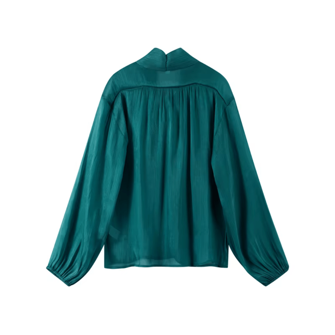 Seraphina Silk Glow Dress - Minikleid mit Schleife - The Femme Club