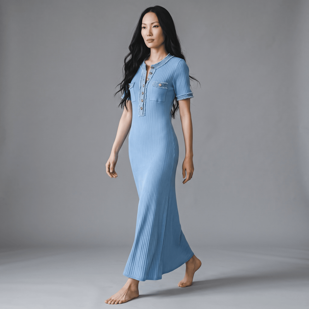 "Seraphina Sky" Maxi Kleid - Maxikleid - The Femme Club