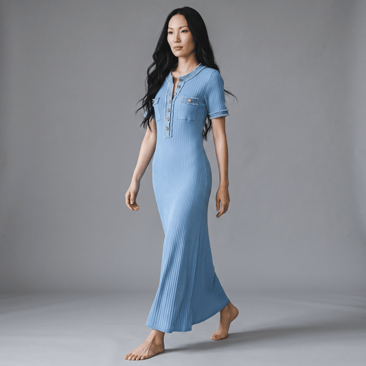 "Seraphina Sky" Maxi Kleid - Maxikleid - The Femme Club