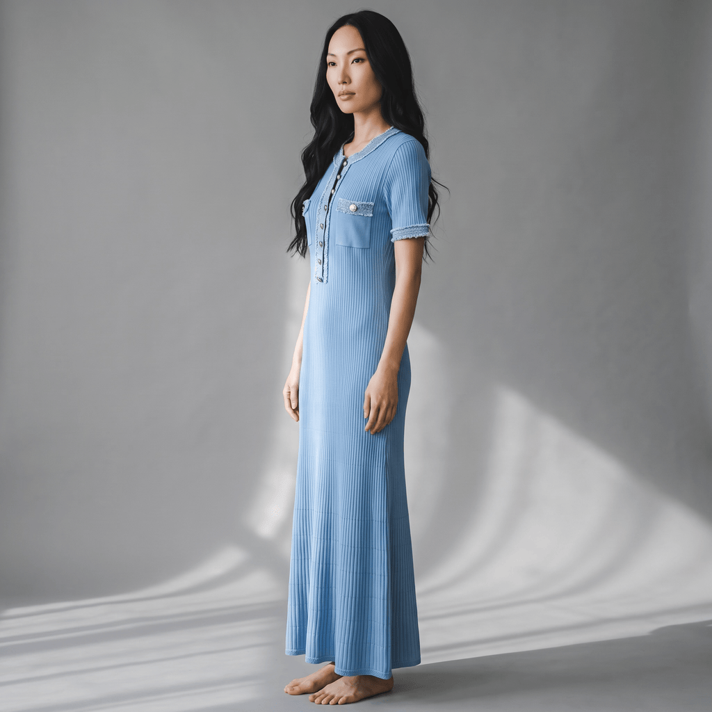 "Seraphina Sky" Maxi Kleid - Maxikleid - The Femme Club