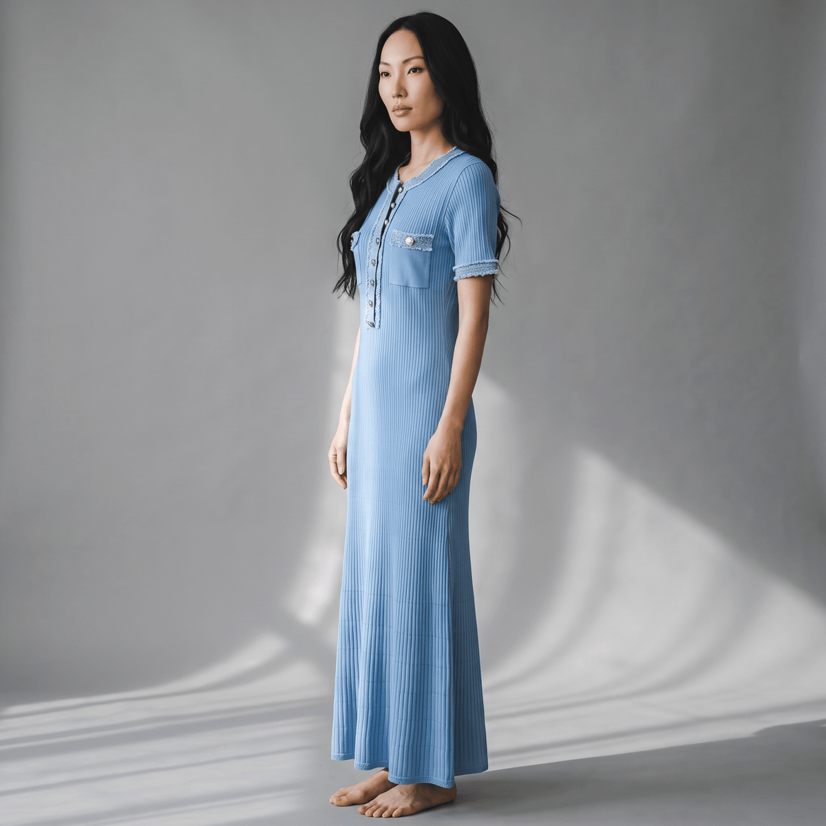 "Seraphina Sky" Maxi Kleid - Maxikleid - The Femme Club