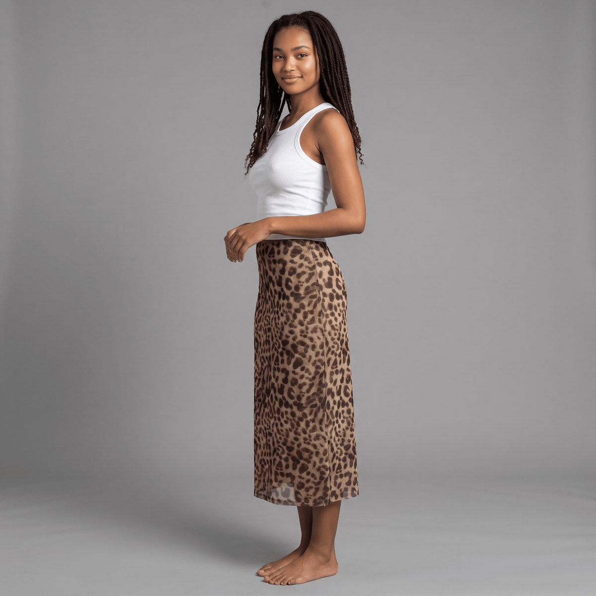 Skirt "Liora Noelle" - Midirock - The Femme Club