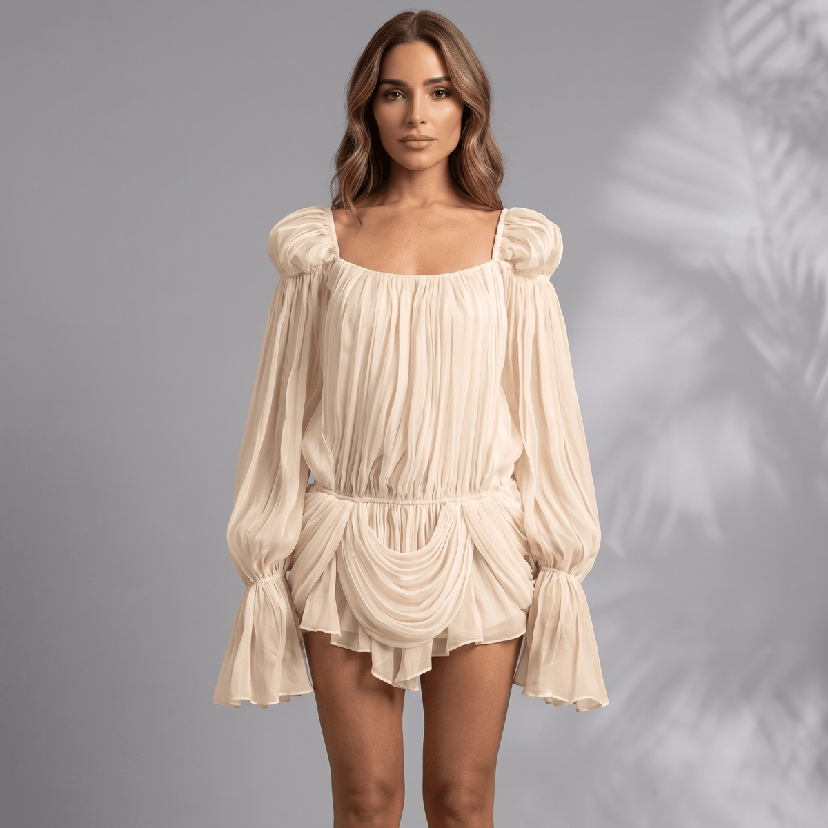 "Solea Couture" Romper - Luxuriöser Chiffon Playsuit - The Femme Club