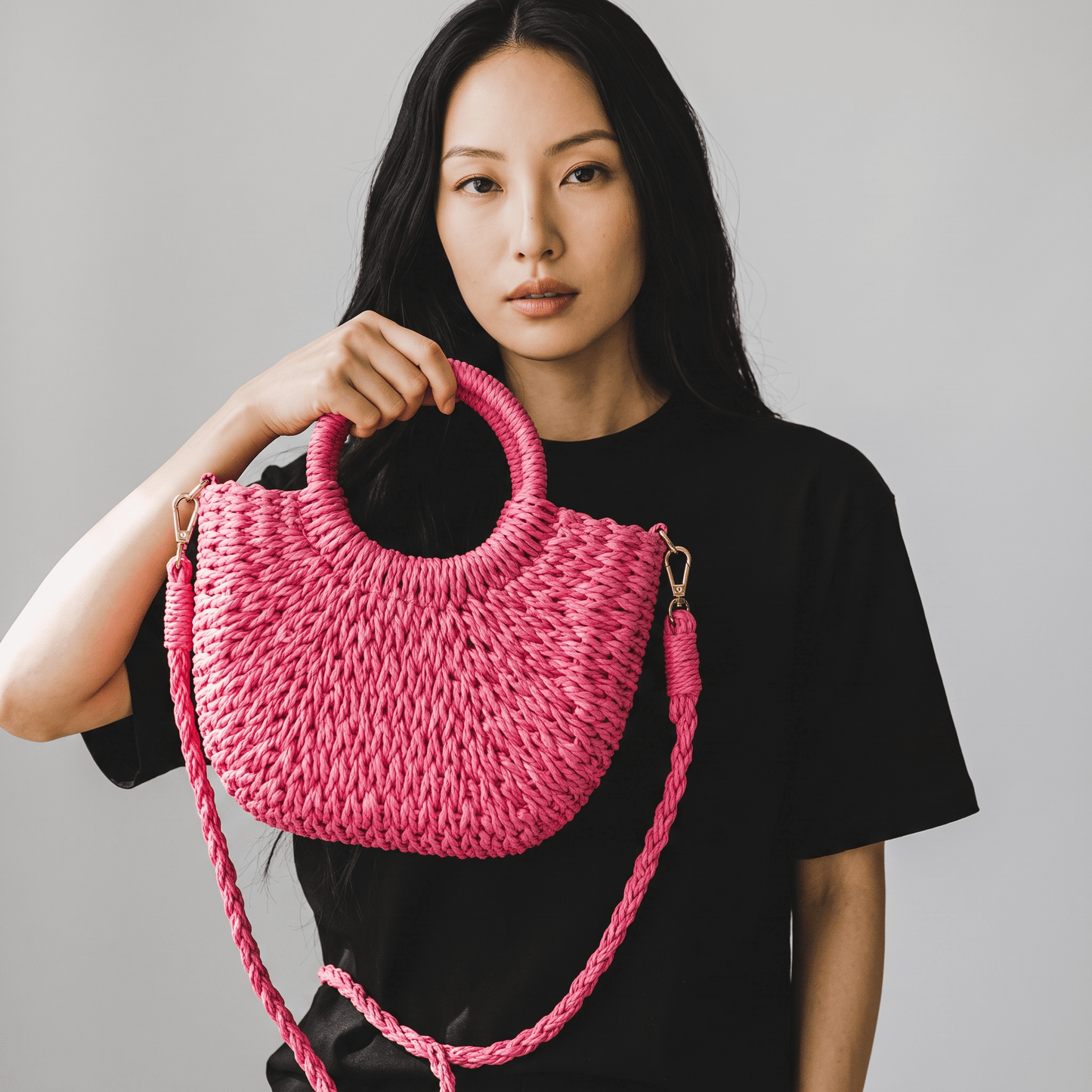 "Solmira" Halfmoon Tote - Strandtasche Damen - The Femme Club