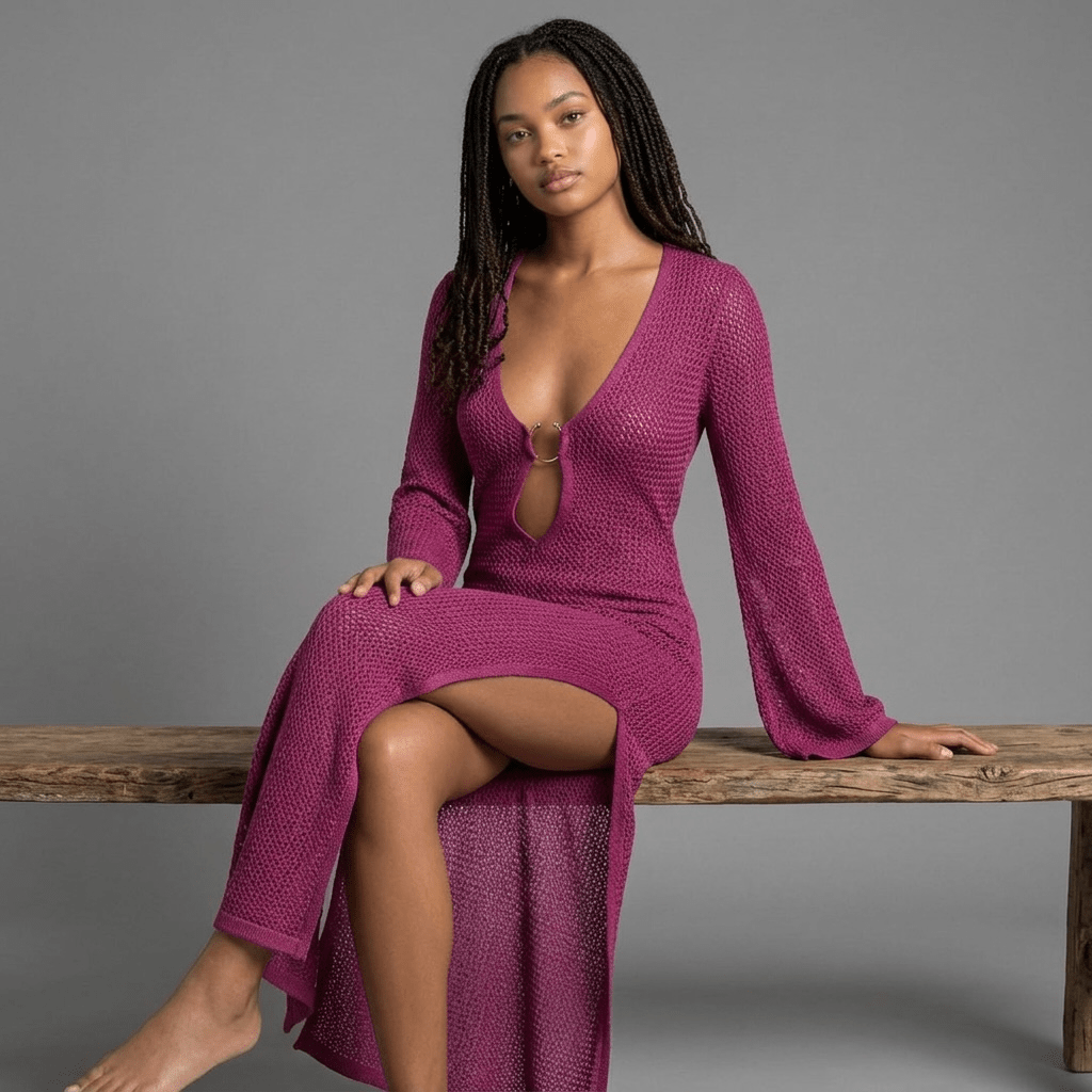 "Solvanta" Dress - Maxikleid - The Femme Club