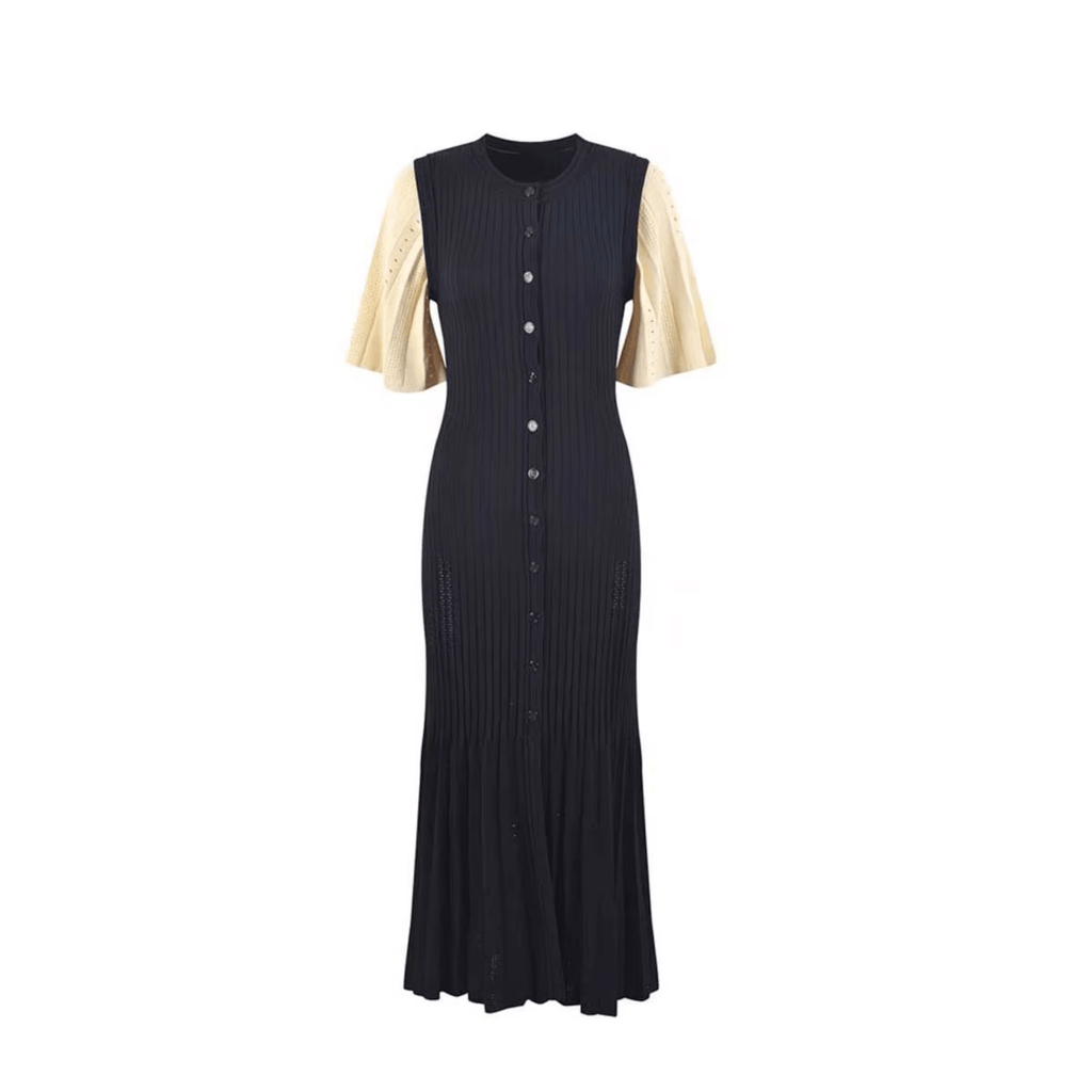 "Solvienne" Midi Dress - Midi Kleid - The Femme Club