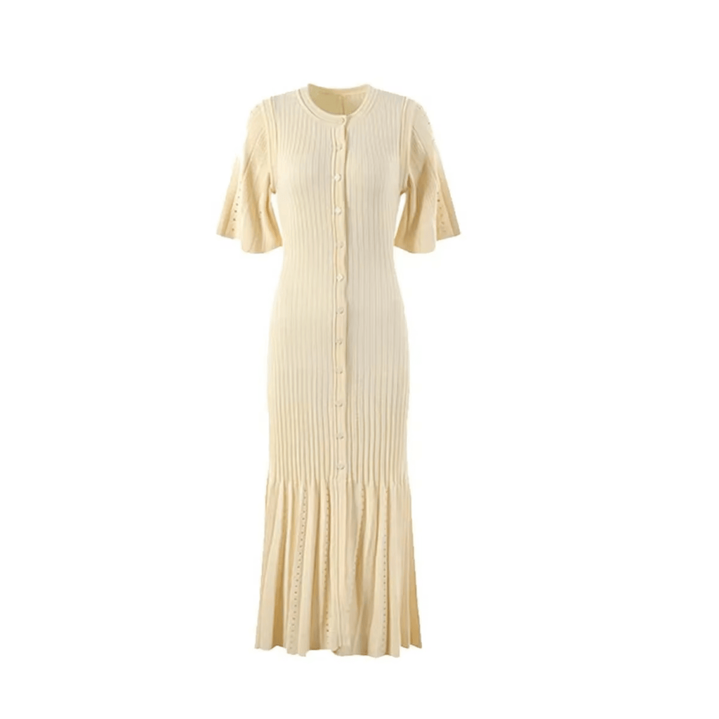"Solvienne" Midi Dress - Midi Kleid - The Femme Club