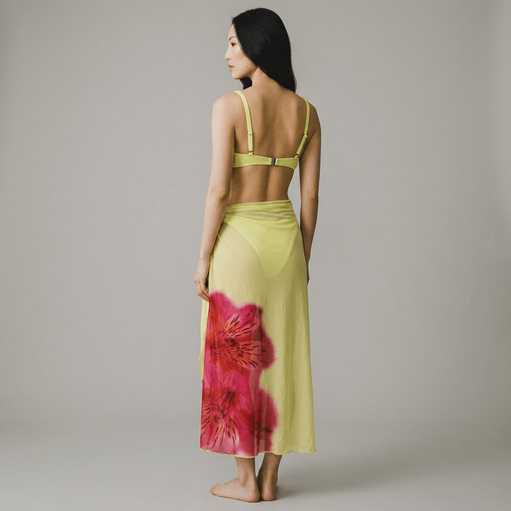 Swim Set "Elvona" - Zweiteiliges Bikini-Set mit Maxirock - The Femme Club