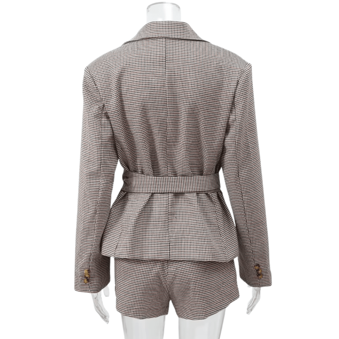 "The Femme Club" – Signature Structure Set - Blazer - Shorts Set Damen - The Femme Club