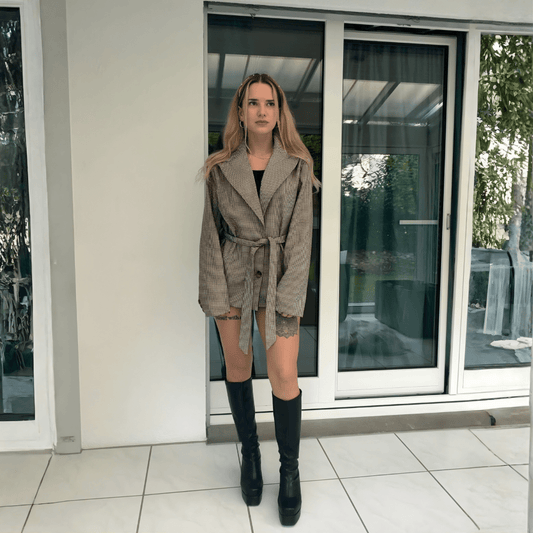 "The Femme Club" – Signature Structure Set - Blazer - Shorts Set Damen - The Femme Club