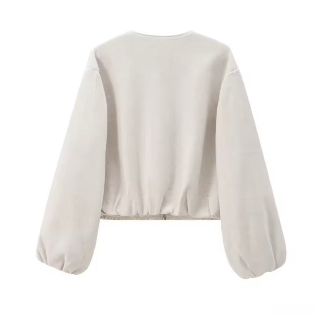 „Trendy“ Oversized Bomberjacke mit Reißverschluss - Damenjacke - The Femme Club