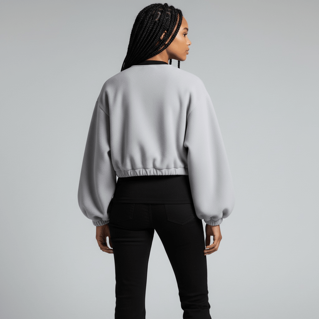 „Trendy“ Oversized Bomberjacke mit Reißverschluss - Damenjacke - The Femme Club