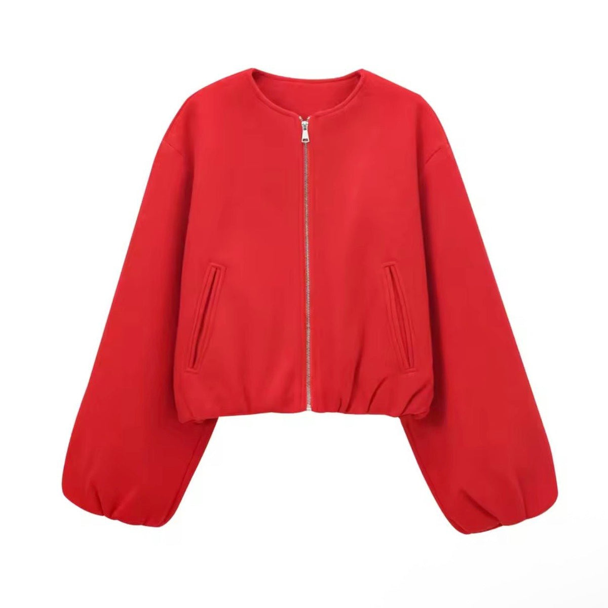 „Trendy“ Oversized Bomberjacke mit Reißverschluss - Damenjacke - The Femme Club