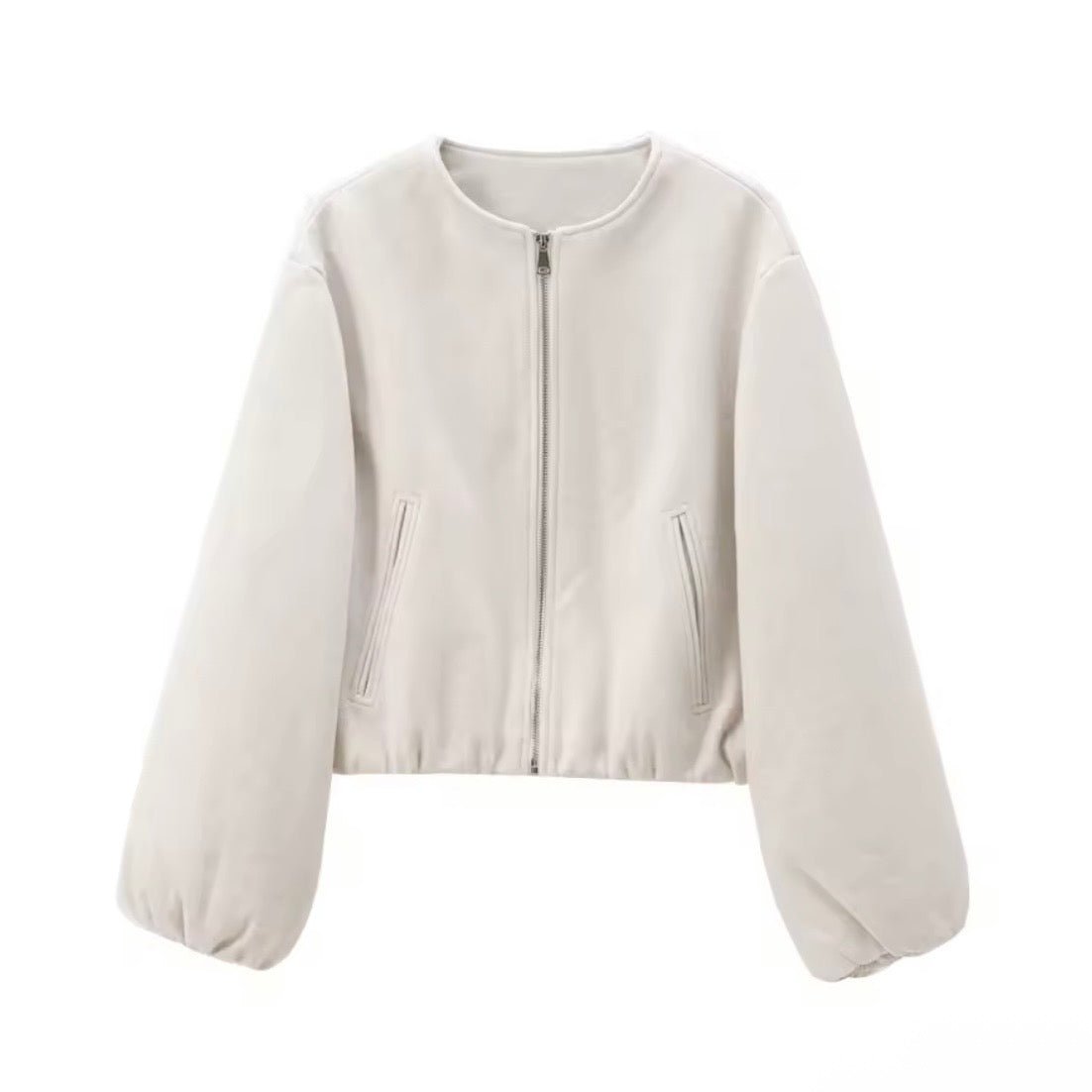 „Trendy“ Oversized Bomberjacke mit Reißverschluss - Damenjacke - The Femme Club