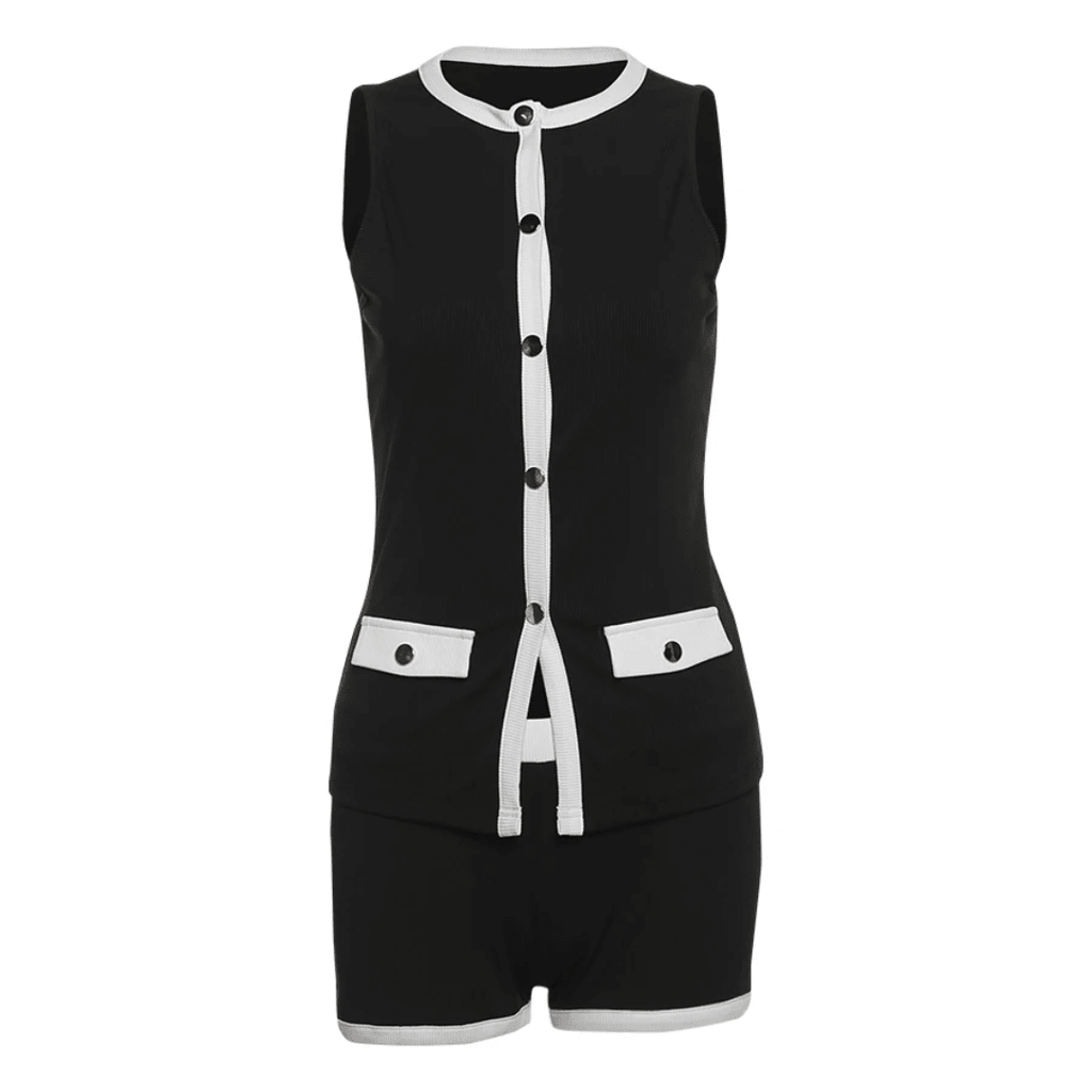 "Urban Luxe" Set - Zweiteiler Set Damen (Top & Shorts) - The Femme Club